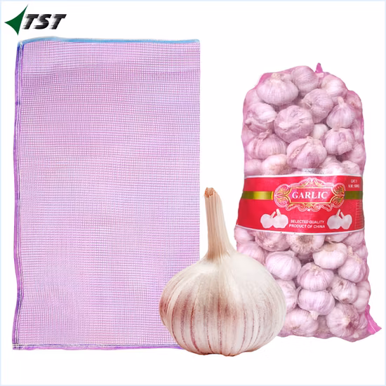 Customized PE Leno Tubular Plastic Mono Mesh Bag for Packing Vegetables and Fruits