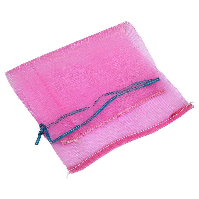 China SGS CE FDA Supplier Drawstring Packaging 50lb 30kg 50kg Onion Potato Tomato Vegetable/Fruit/Firewood/Seafood Plastic Packing PP Leno Net Mesh Bag